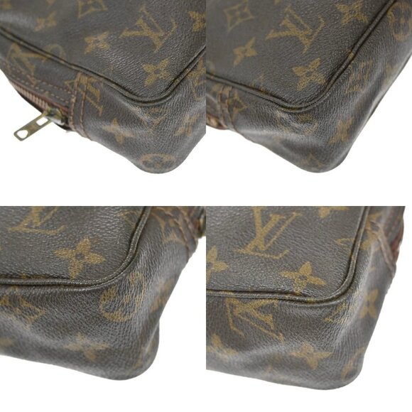 LOUIS VUITTON Trousse Toilette 23 Clutch Hand Bag Monogram Brown - Picture 10 of 16